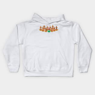 Classic Partick Thistle subbuteo team design Kids Hoodie